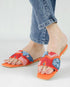 ORANGE Embroidered Flats